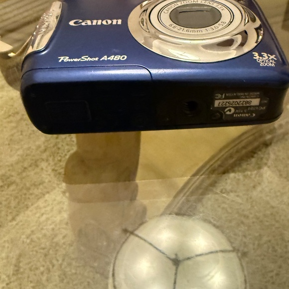 Canon PowerShot A480 10.0MP Digital Camera Blue Tested & Working - Picture 5 of 10